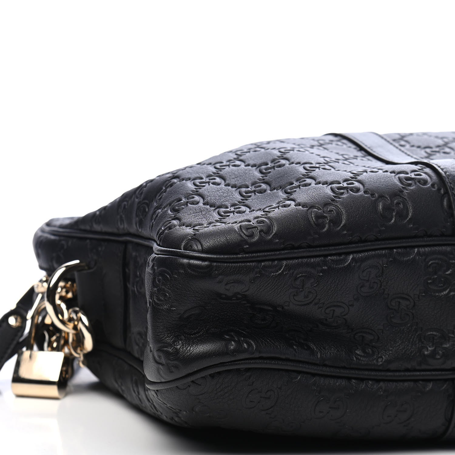 Gucci Guccissima Signature Briefcase Black 8 of 9