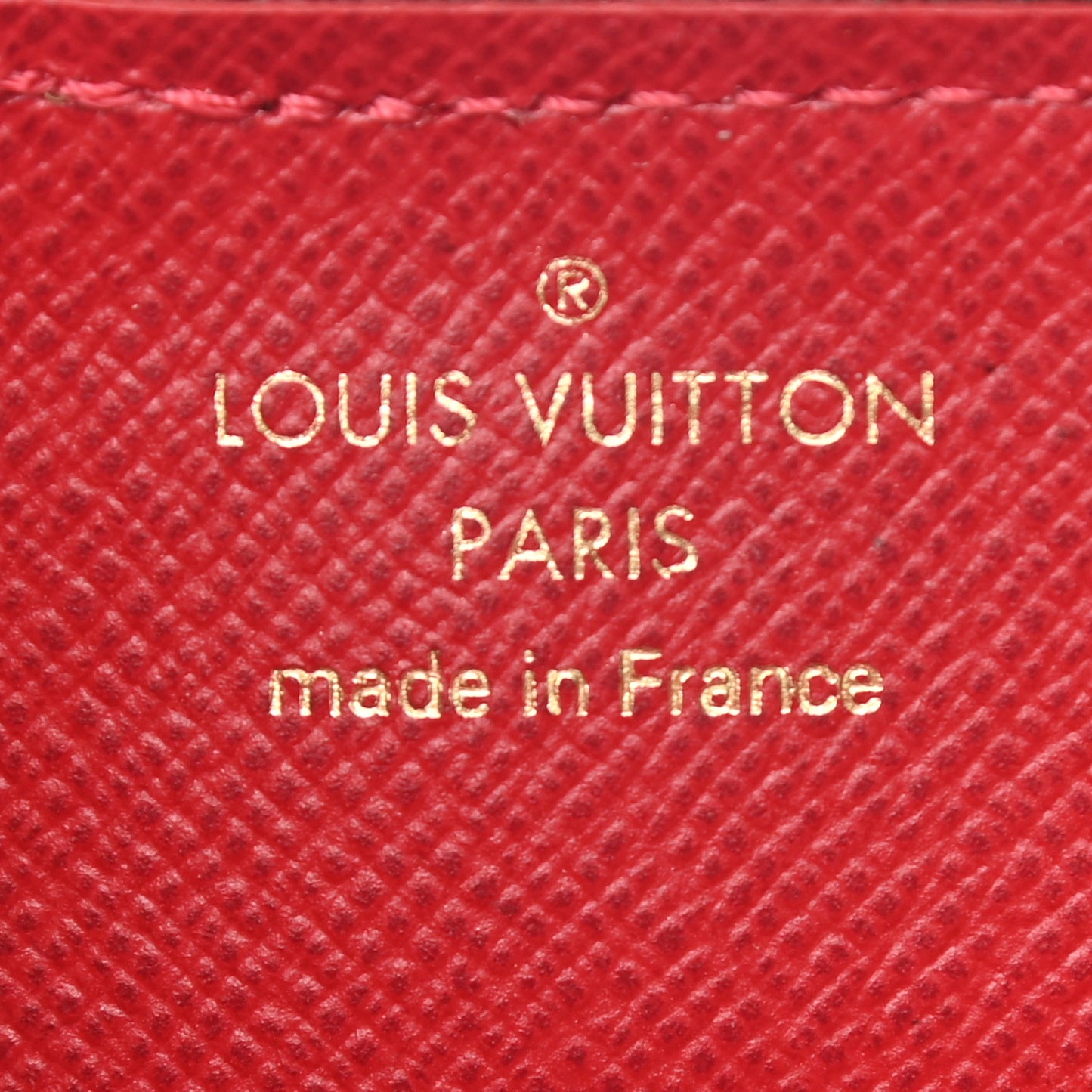 Damier Ebene Recto Verso Card Holder Red