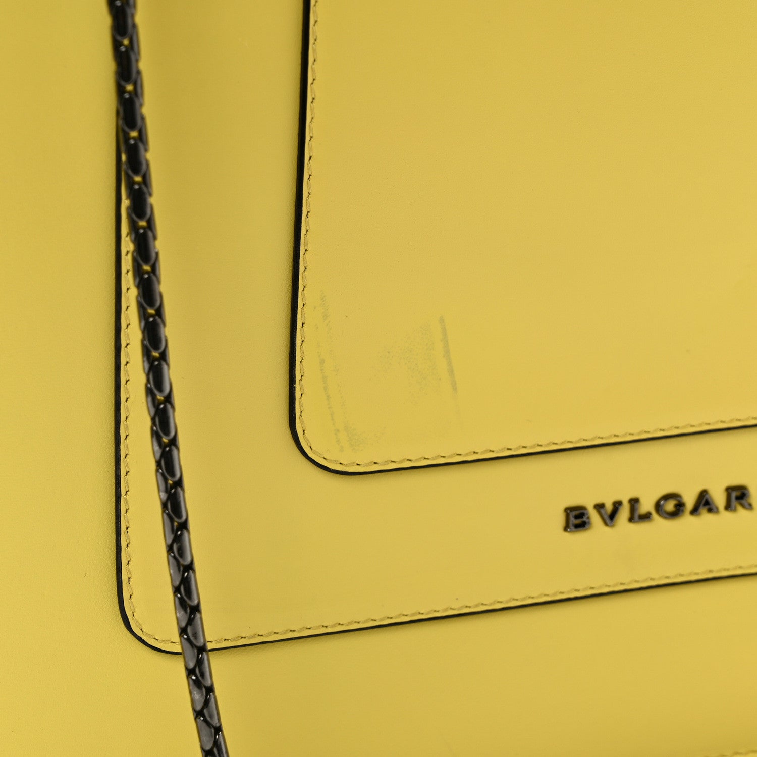 Bulgari Calfskin Serpenti Forever Crossbody Bag Yellow 9 of 9