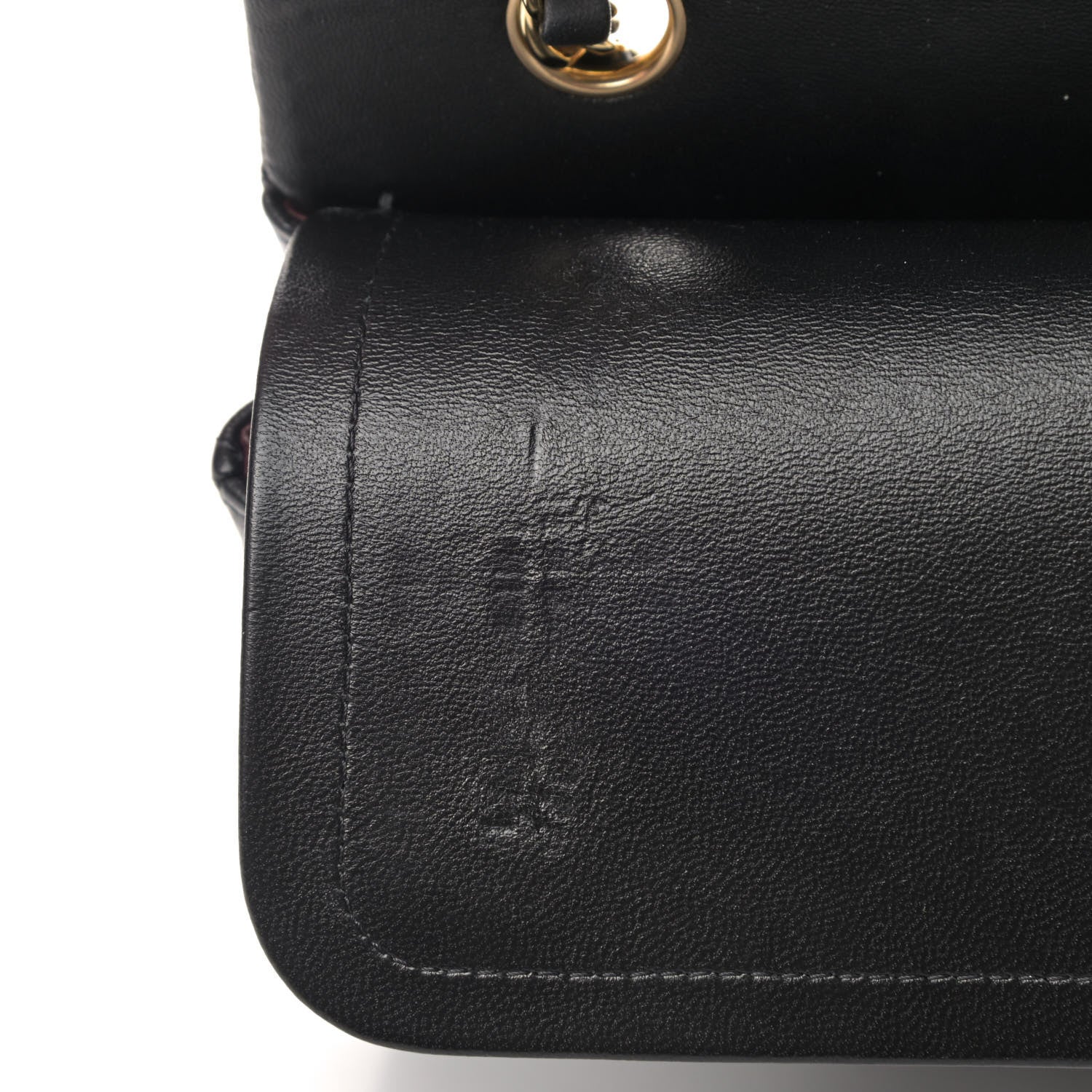 Chanel Lambskin Quilted Medium Double Flap Black 6 of 7