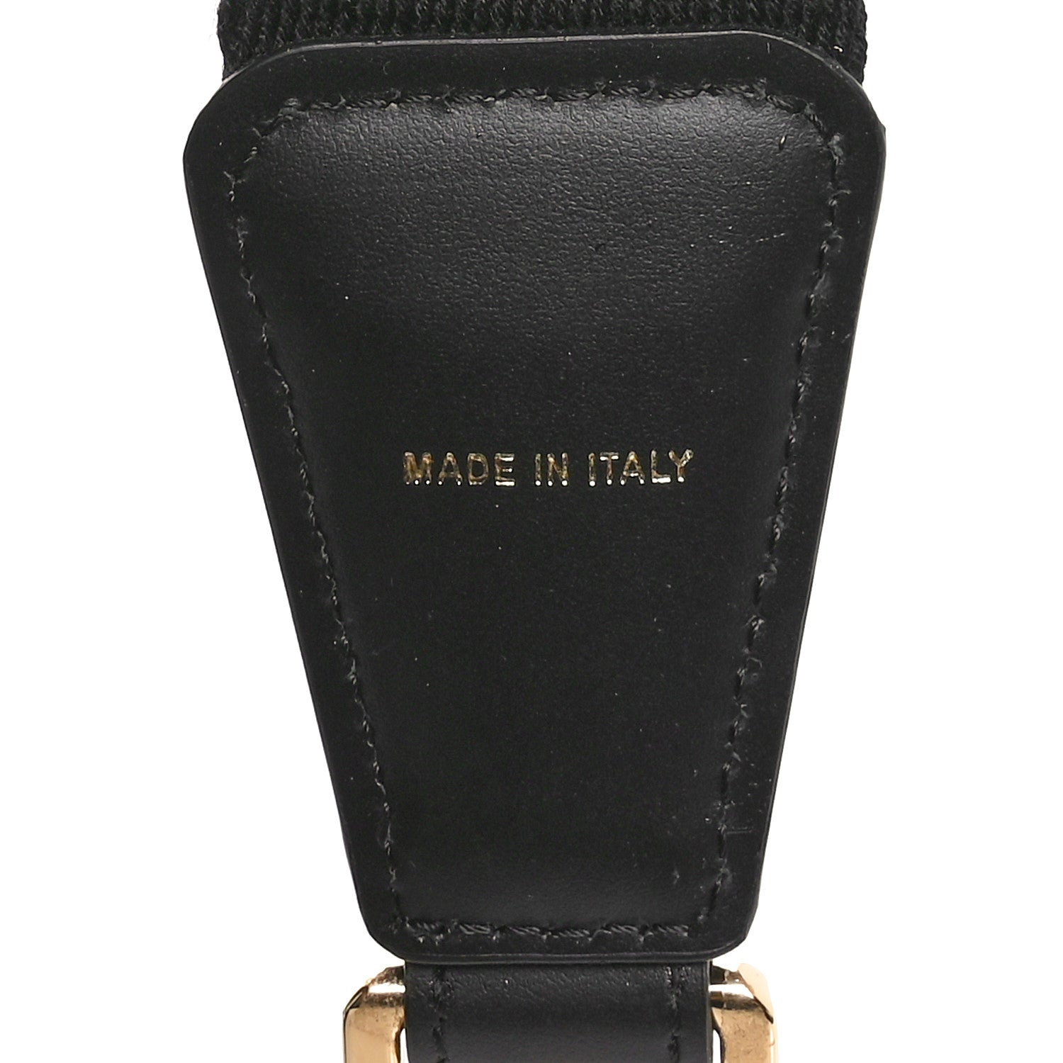 Fendi Jacquard Ribbon Vitello King FF Bi-Color Intreccio Adjustable Strap You Black 4 of 4