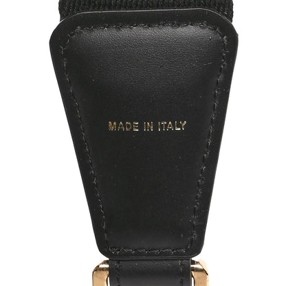 Fendi Jacquard Ribbon Vitello King FF Bi-Color Intreccio Adjustable Strap You Black 4 of 4