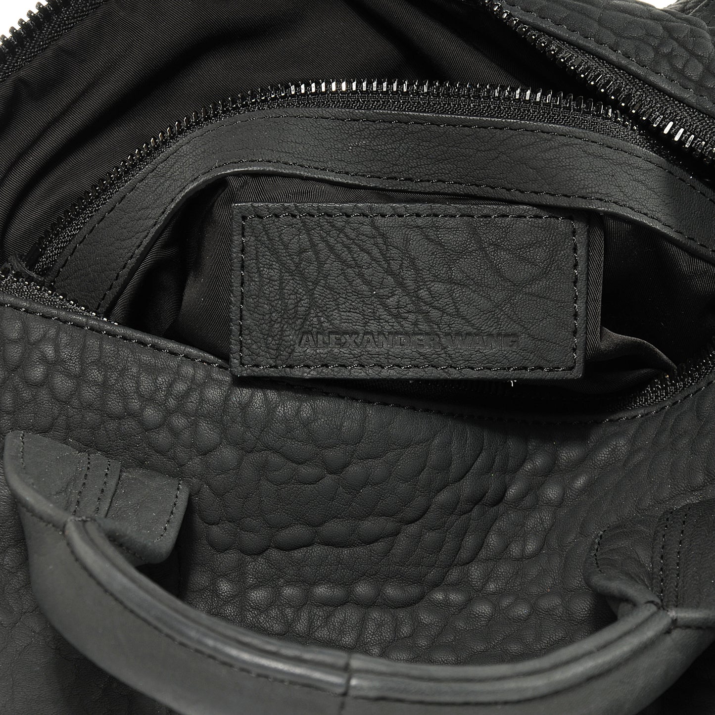 Leather Rocco Duffel Matte Black w Iridescent Hardware