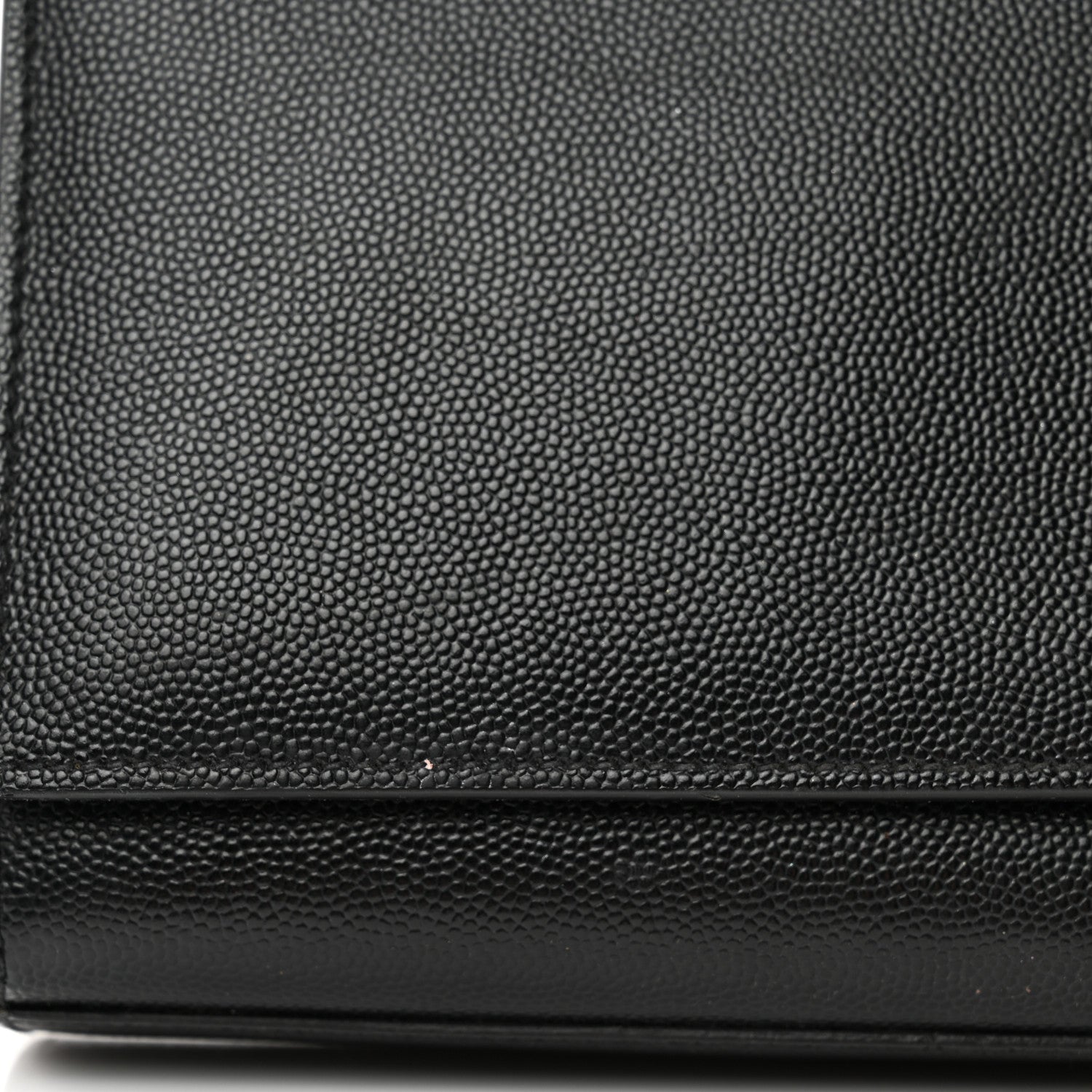 Saint Laurent Grain De Poudre Monogram Cassandre Clutch Black 7 of 12