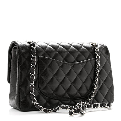 Chanel Caviar Quilted Medium Double Flap Brown 3 of 11