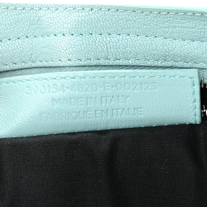 Balenciaga Chevre Silver Metallic Edge Hardware City Bleu Maldives 7 of 14