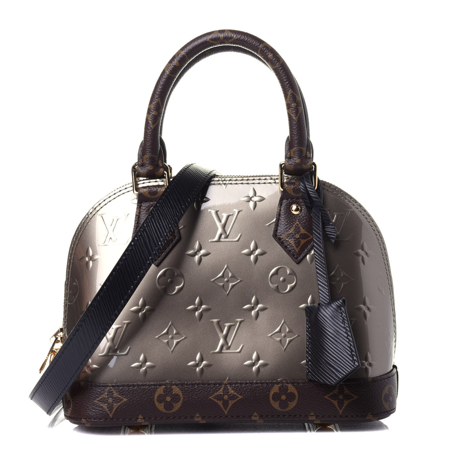 Louis Vuitton Vernis Epi Monogram Alma BB Champagne Metallise 1 of 13