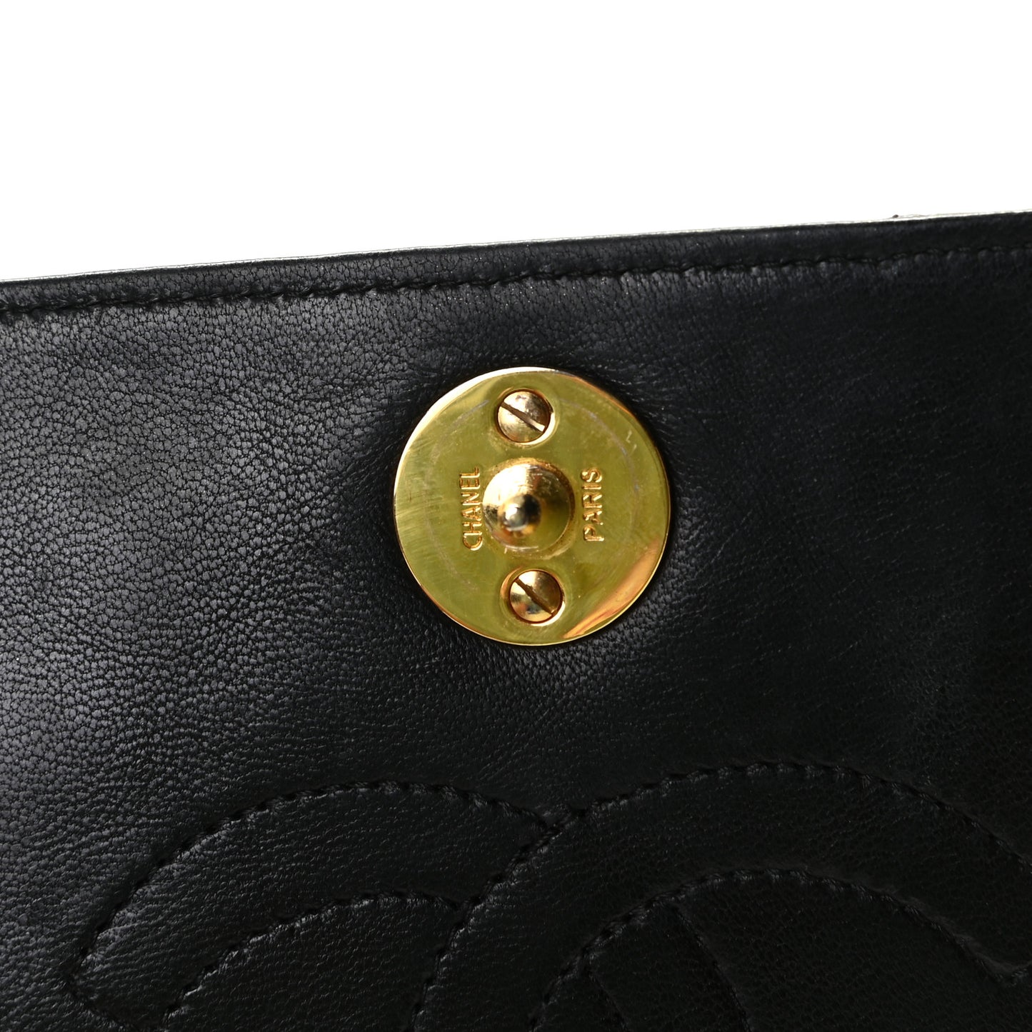 Lambskin Quilted Small Single Flap Black