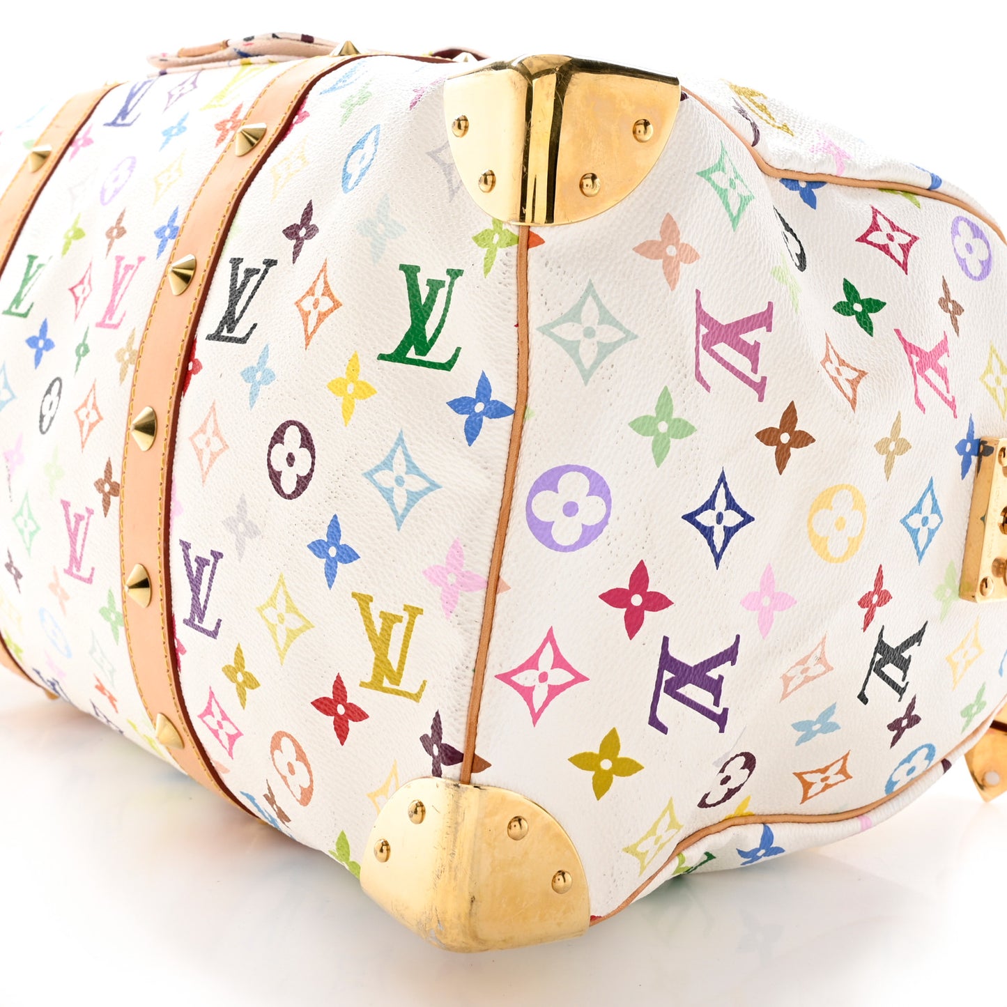 Monogram Multicolor Keepall 45 White