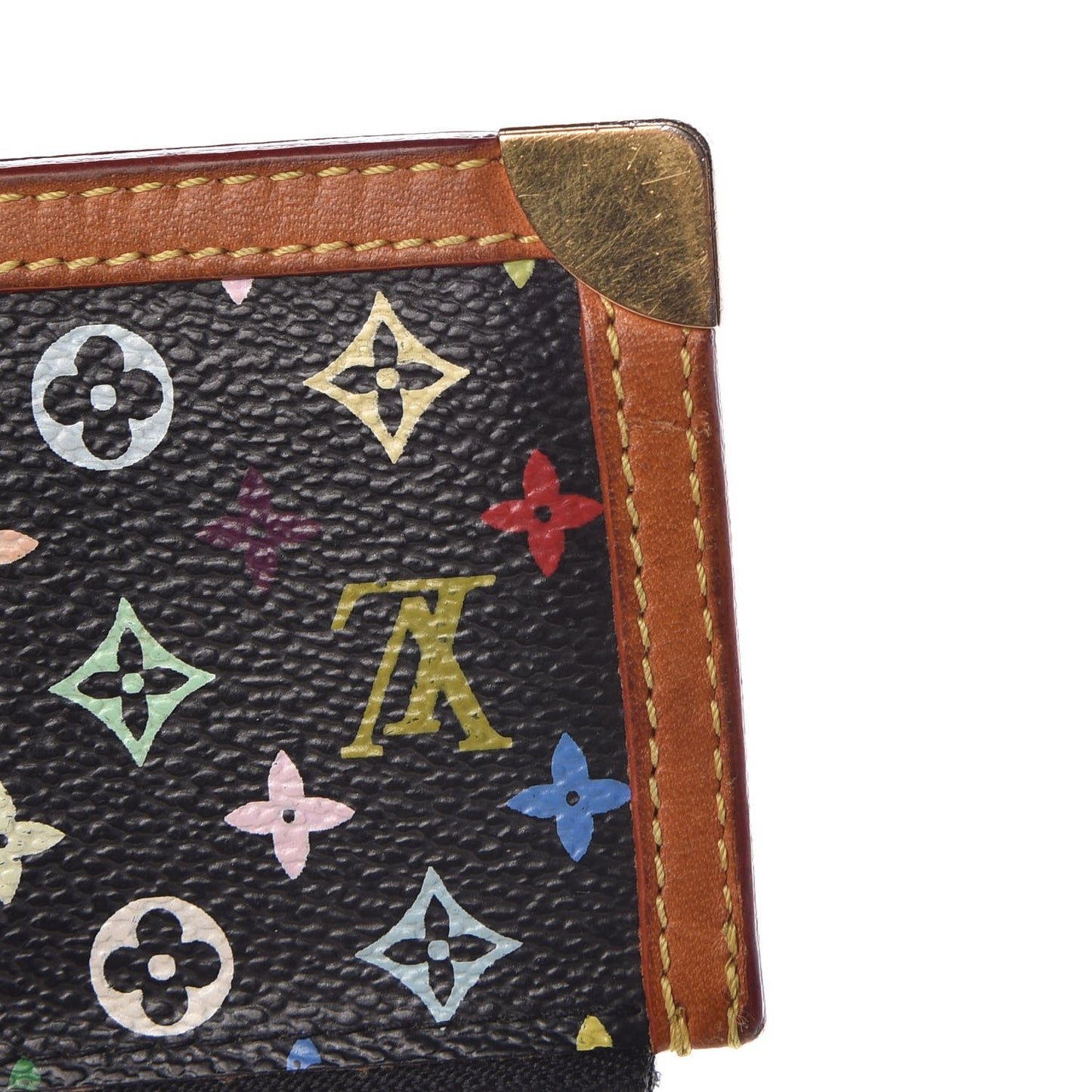 Monogram Multicolor Key Pouch Black
