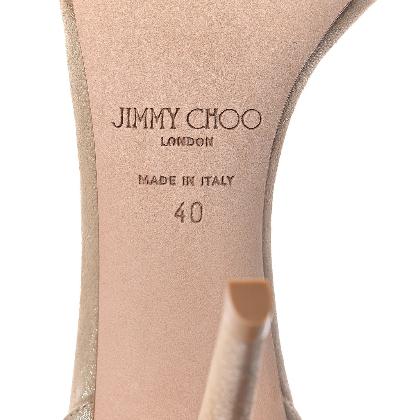 Shimmer Suede Viola 110 Pumps 40 Nude