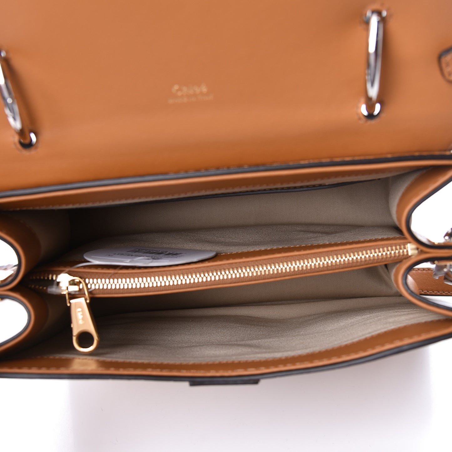 Calfskin Crocodile Embossed Medium Aby Day Shoulder Bag in Autumnal Brown