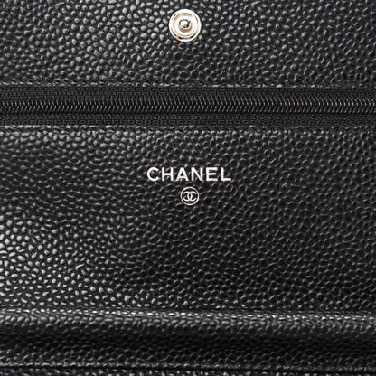 Chanel Caviar Quilted Wallet On Chain WOC Black 8 of 12