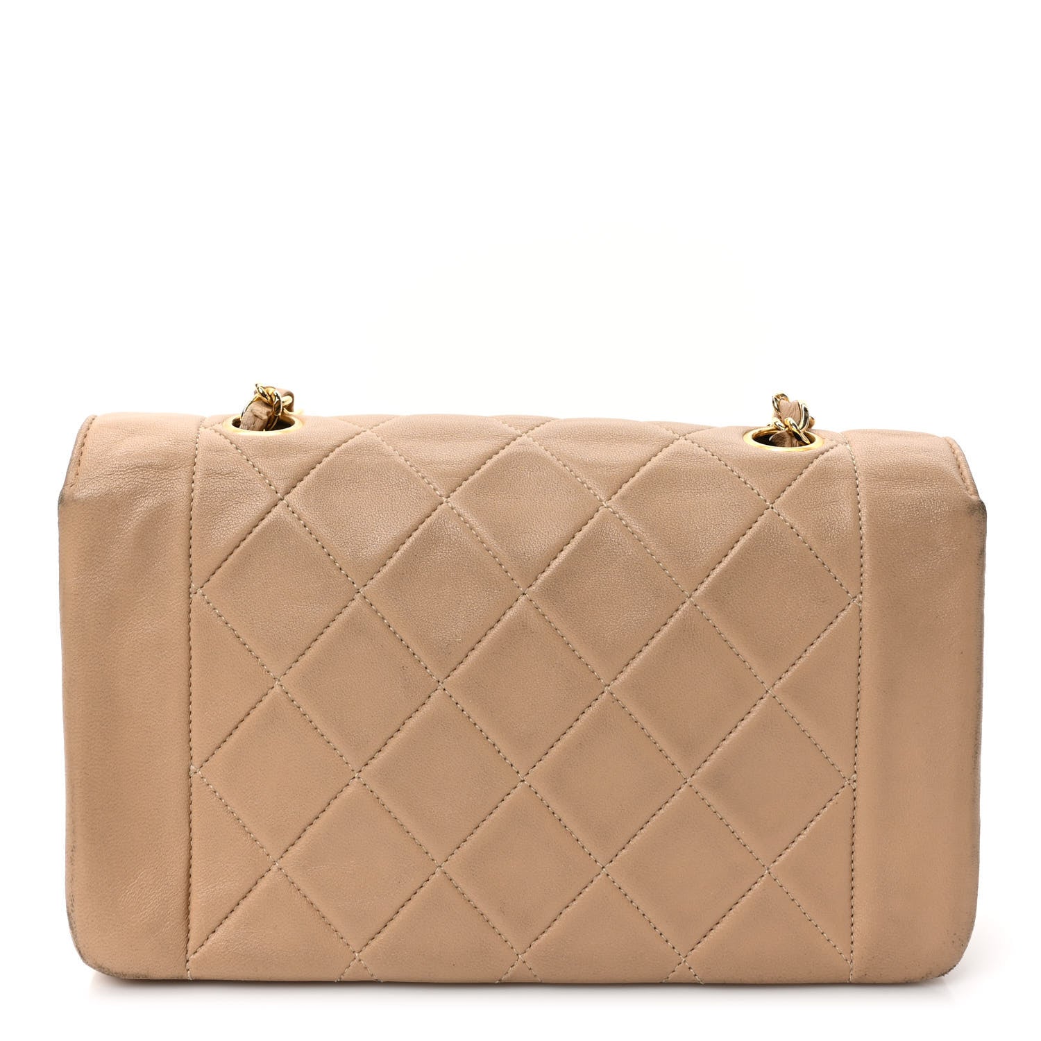 Chanel Lambskin Quilted Small Single Flap Beige 4 of 12
