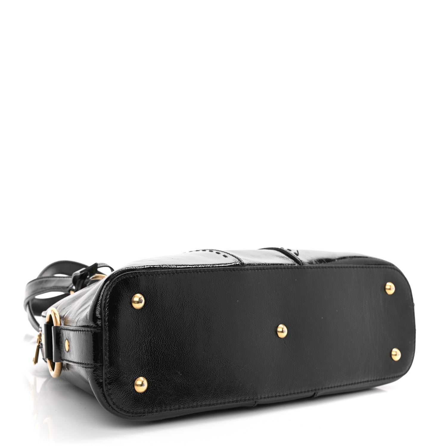 Saint Laurent Textured Patent Calfskin Medium Muse Black 8 of 20
