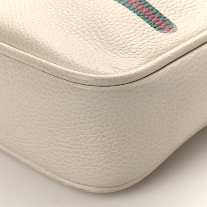 Gucci Grained Calfskin Logo Messenger Bag White 9 of 9