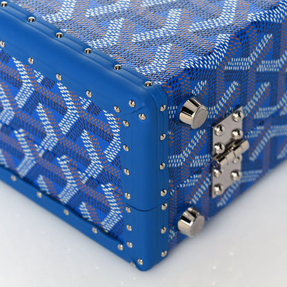 Goyard Goyardine Grand Hotel Trunk Sky Blue 7 of 15