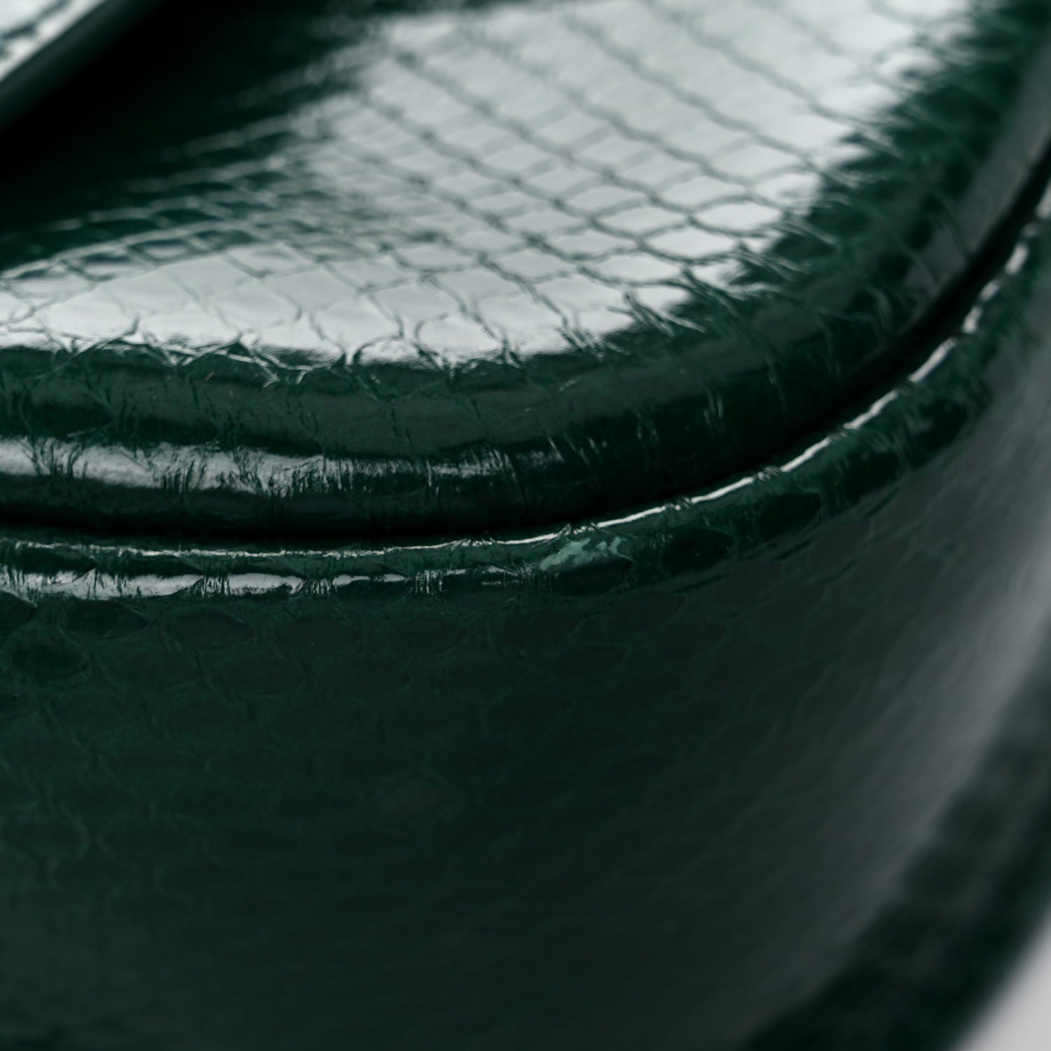 Saint Laurent Watersnake Small Kaia Satchel Green 12 of 12