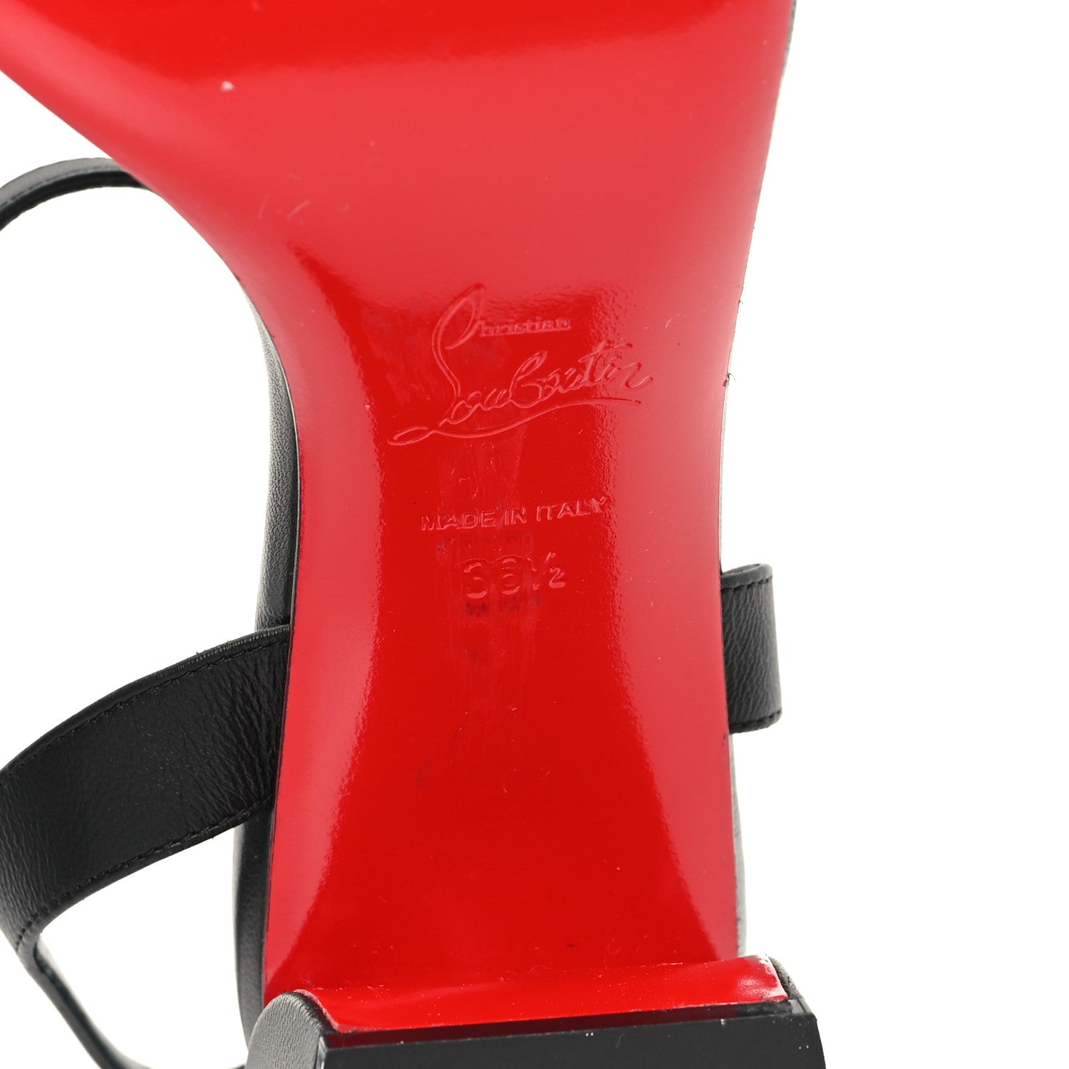 Christian Louboutin Nappa Miss Jane 55 Sandal 38.5 Black 7 of 9