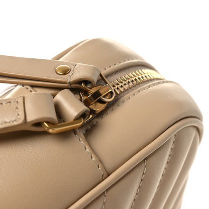 Saint Laurent Calfskin Matelasse Monogram Lou Camera Bag Dark Beige 13 of 13