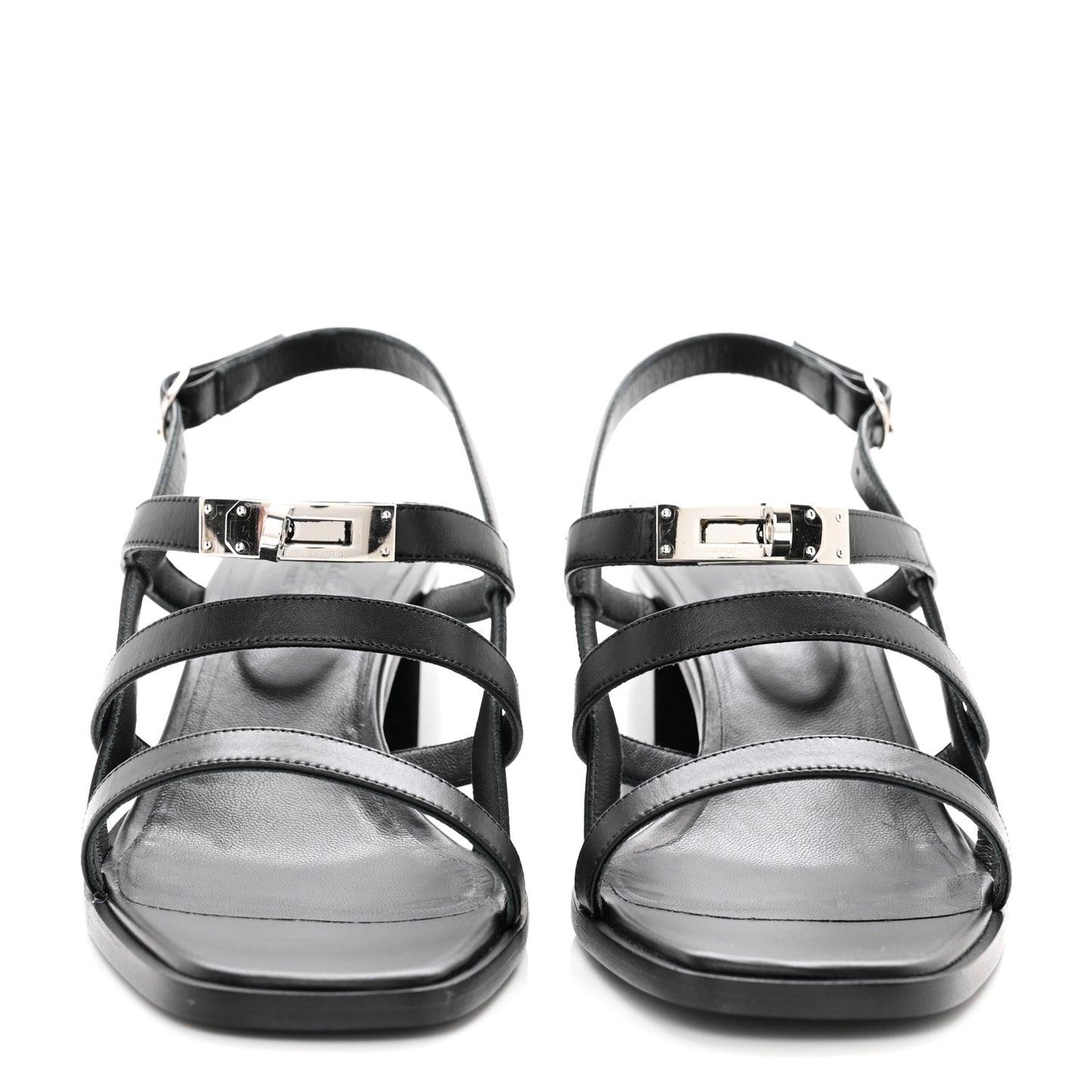 Calfskin Eve 60 Sandals 40 Black