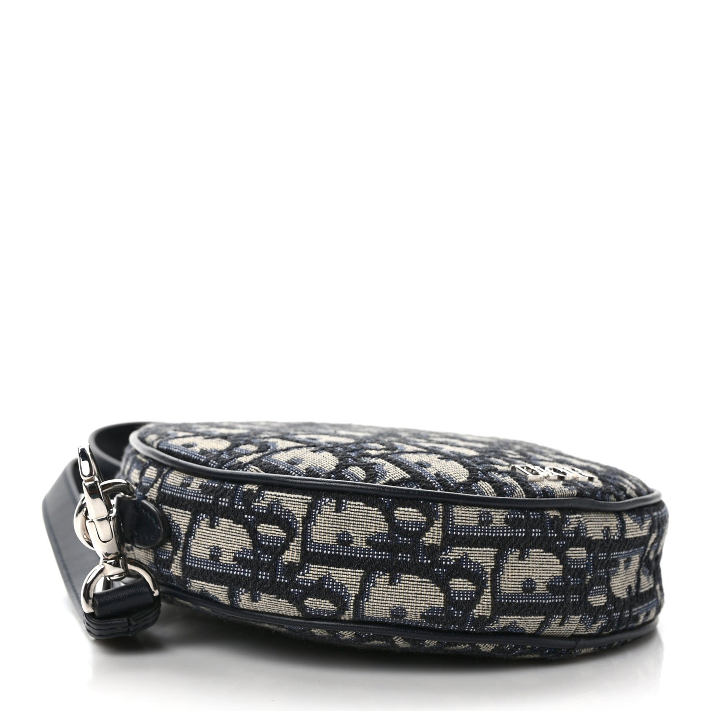 Oblique Jacquard Baby Ball Cross Body Bag Blue