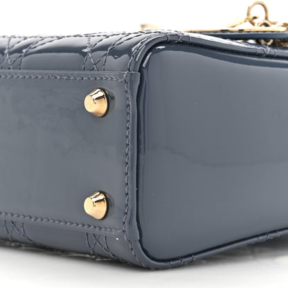 Christian Dior Patent Cannage Mini Lady Dior Pastel Night 9 of 11