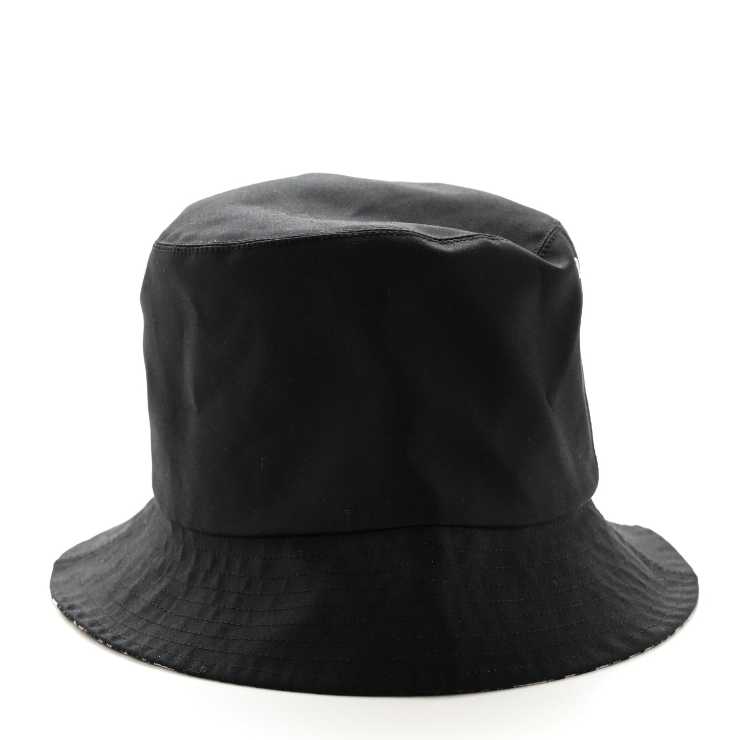 CHRISTIAN DIOR Polyester Cotton Oblique Teddy-D Brim Bucket Hat 58 Black