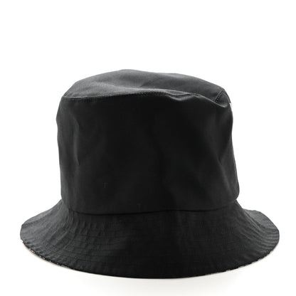 Christian Dior CHRISTIAN DIOR Polyester Cotton Oblique Teddy-D Brim Bucket Hat 58 Black 3 of 8