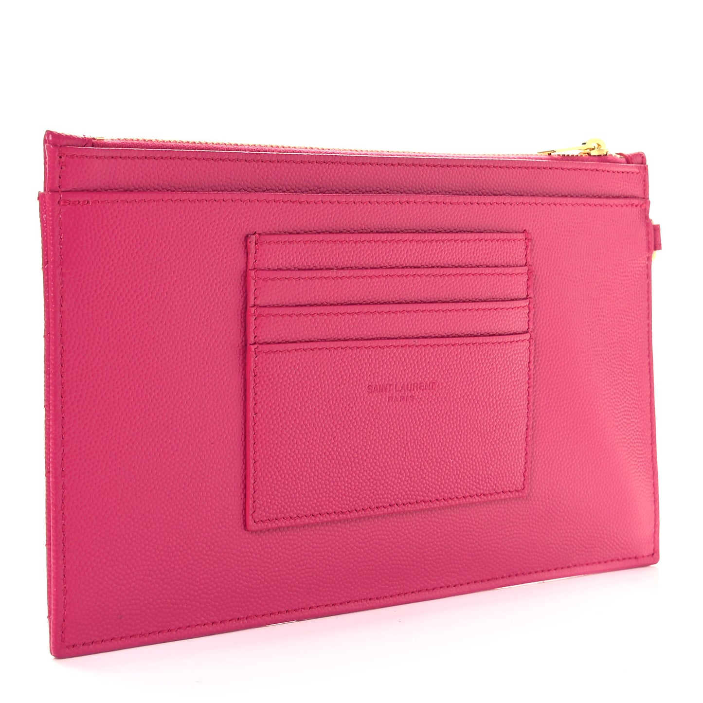 Grain De Poudre Chevron Monogram Large Bill Pouch Bright Pink