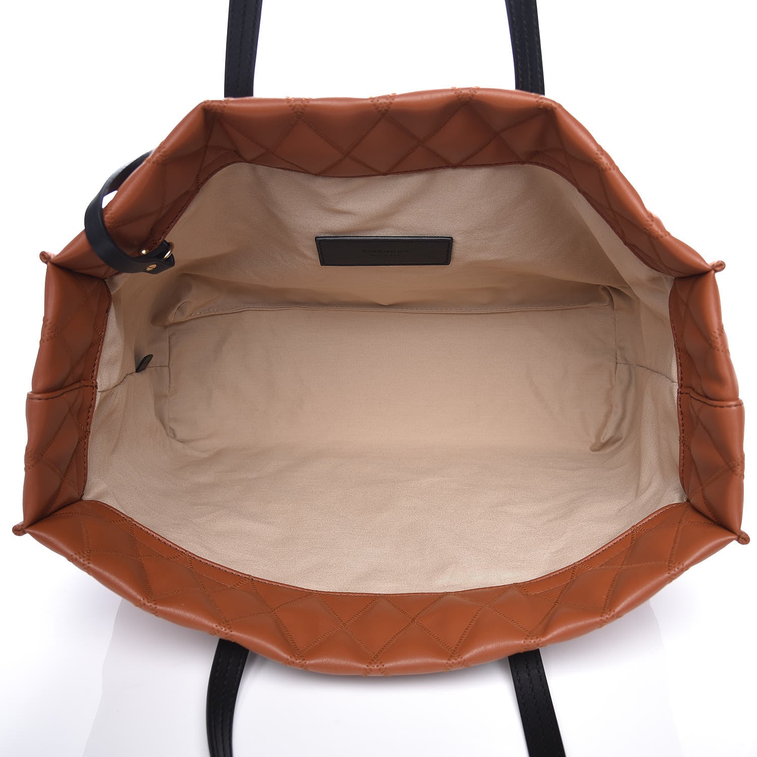 Givenchy Rubber Effect Canvas Quilted Duo Shopper Tote Chestnut 5 of 11