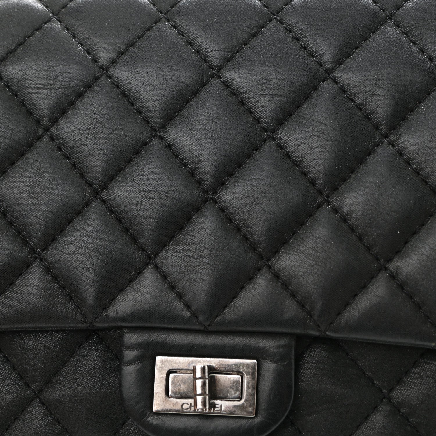 Chanel Iridescent Calfskin Quilted 2.55 Reissue 226 Flap Black 16 of 16