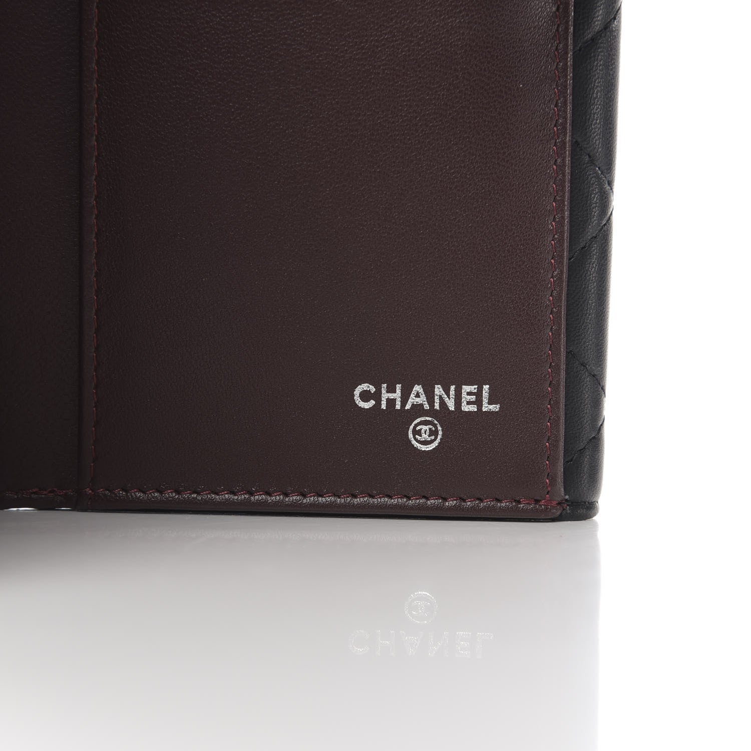 Chanel Lambskin Quilted Long Flap Wallet Black 6 of 9