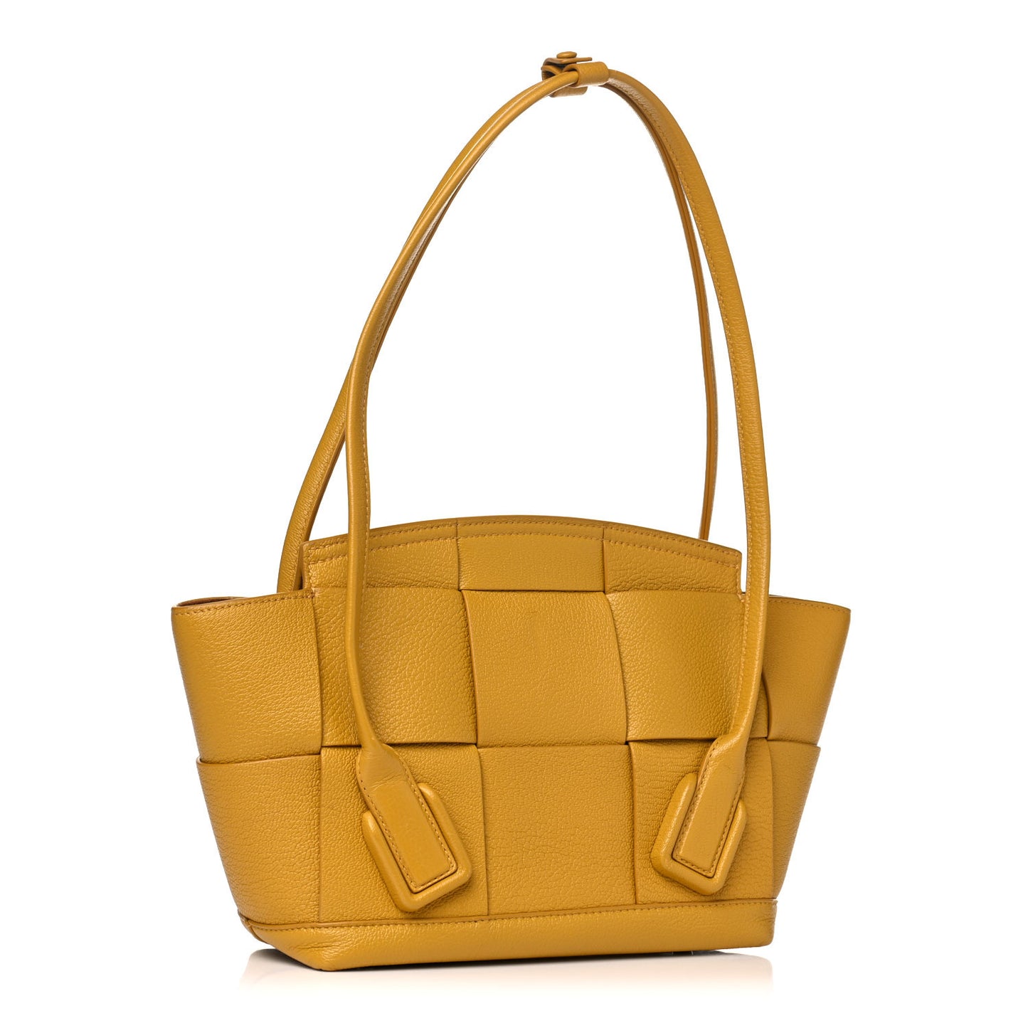 Grained Calfskin Maxi Intrecciato Arco 33 Yellow