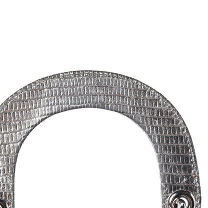 Christian Dior Metallic Lizard Mini Lady Dior Silver 16 of 17