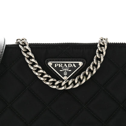 Prada Nylon Tessuto Impuntu Quilted Crossbody Bag Black 8 of 10