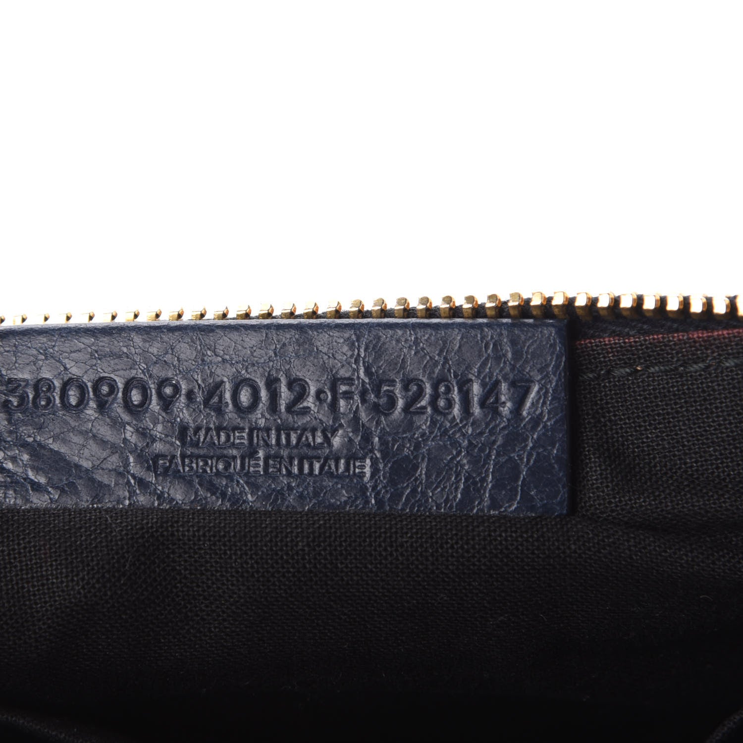 Balenciaga Agneau Giant 12 Gold Hardware Pouch Clutch Bleu Obscur 7 of 7