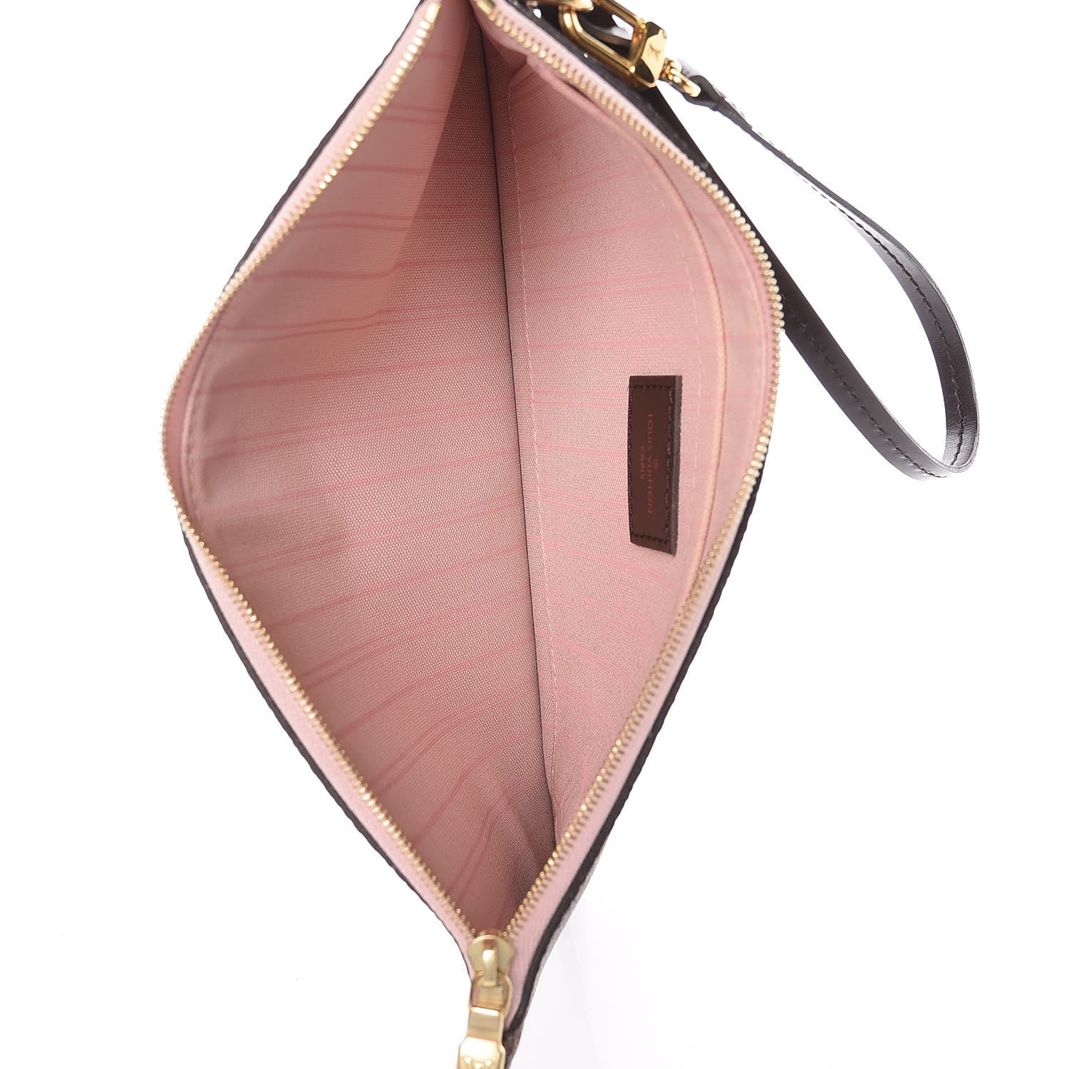 Louis Vuitton Damier Ebene Neverfull MM GM Pochette Rose Ballerine 5 of 8
