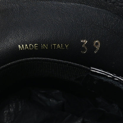 Prada Spazzolato Metal Triangle Logo 50mm Loafers 39 Black 6 of 7