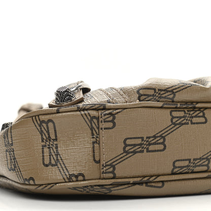 Balenciaga Coated Canvas BB Monogram Le Cagole Mini Purse With Chain Beige Brown 9 of 10