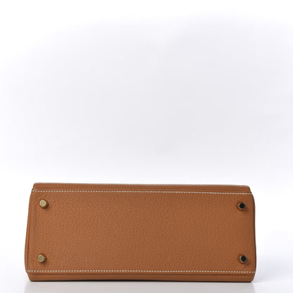 Hermes Taurillon Clemence Kelly Retourne 28 Toffee 5 of 37