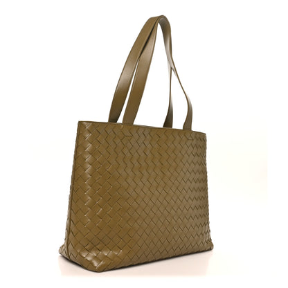 Bottega Veneta Calfskin Intrecciato Small Zipped Tote Cypress 3 of 9