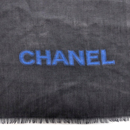 Chanel Cashmere Silk Shawl Black 4 of 9