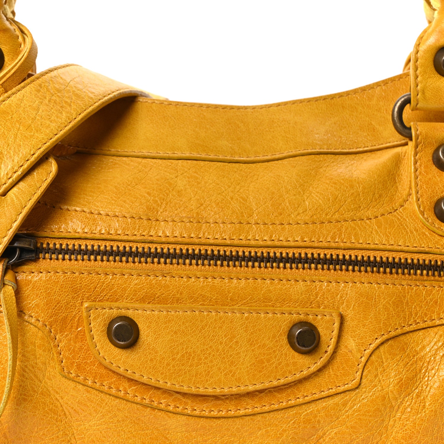 Balenciaga Agneau Classic Hardware First Moutarde 9 of 11