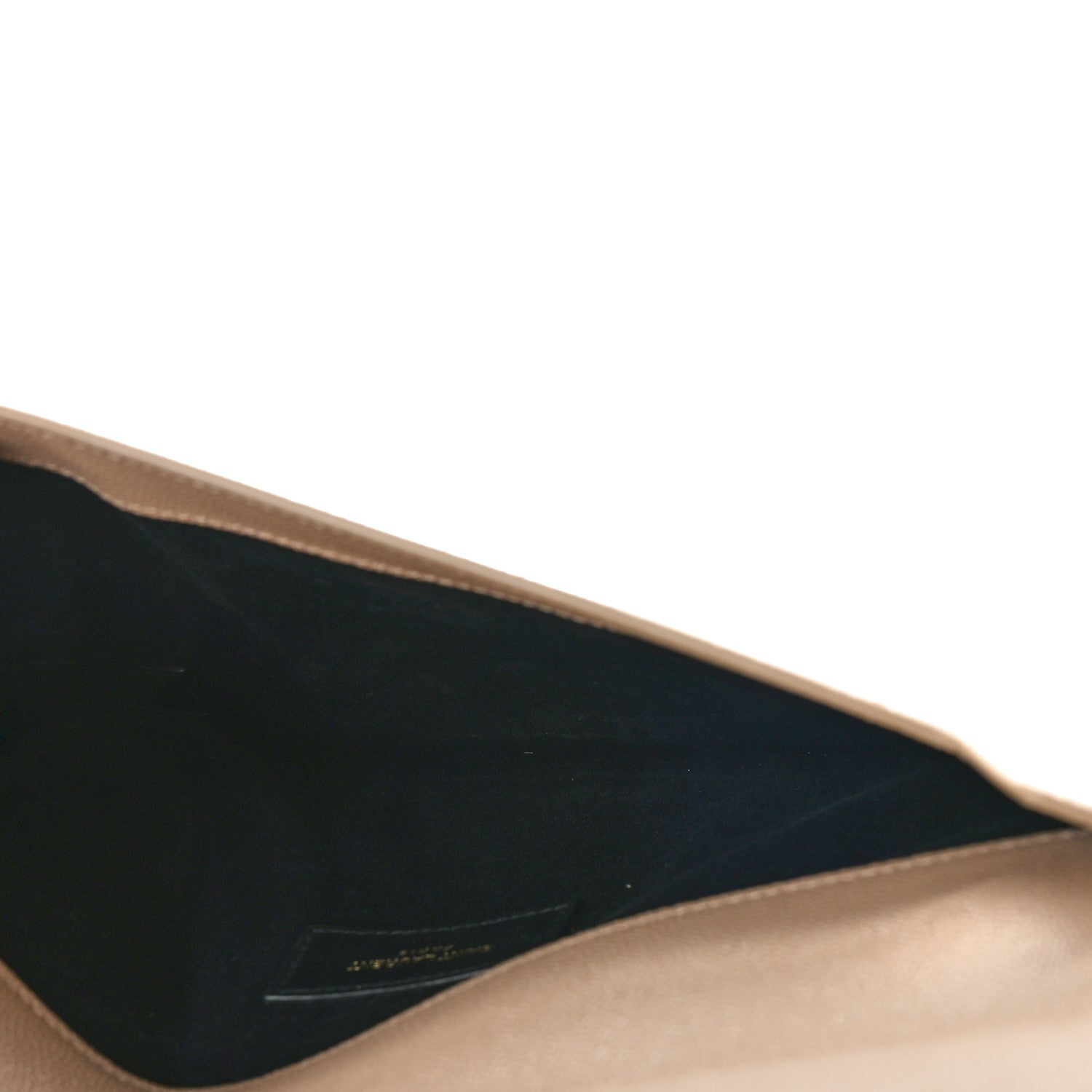 Saint Laurent Grain De Poudre Uptown Pouch Dark Beige 5 of 9