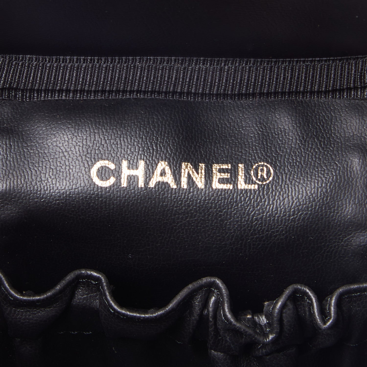 Chanel Caviar Vanity Cosmetic Case Black 9 of 11