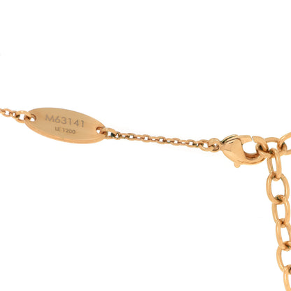 Louis Vuitton Nanogram Name Tag Necklace Gold 6 of 6