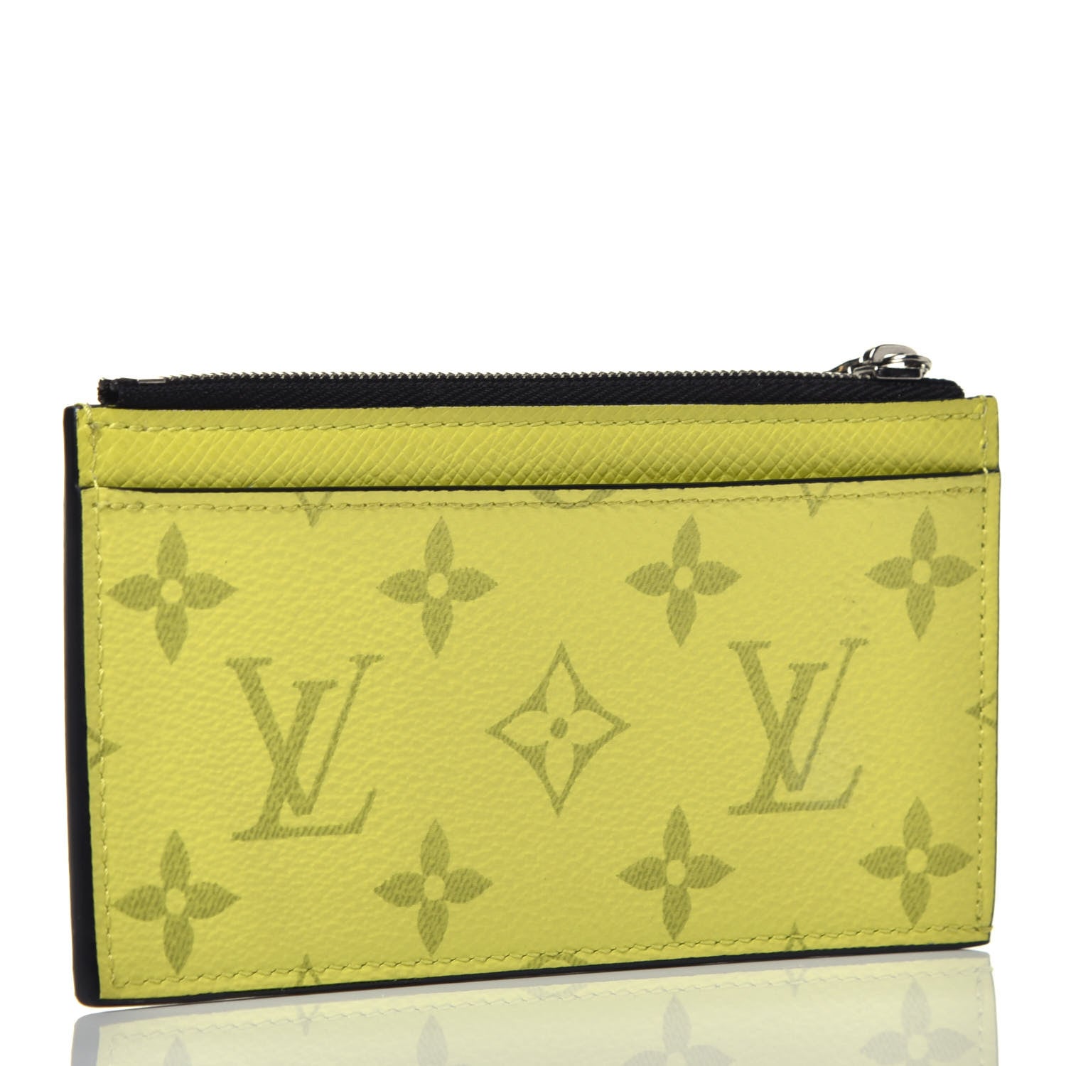 Louis Vuitton Monogram Taiga Coin Card Holder Yellow 3 of 7