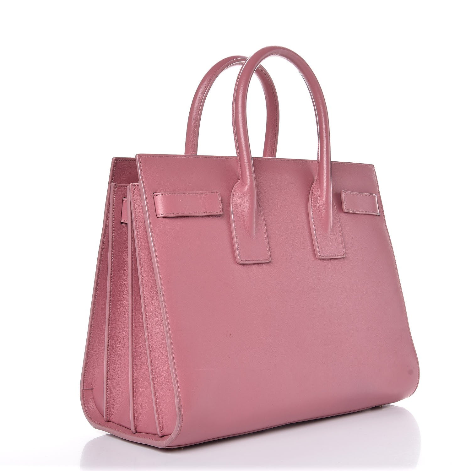 Saint Laurent Calfskin Small Sac De Jour Dark Rose 3 of 15