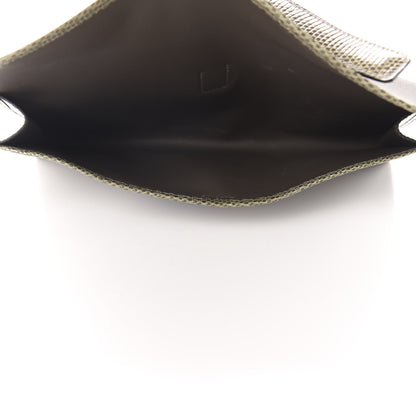 Hermes Swift Lizard Jige Elan Touch 29 Clutch Etain Ombre 5 of 8